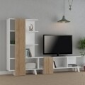 Comoda TV, Homitis, Cago - White, Oak, 32x192x133.5 cm