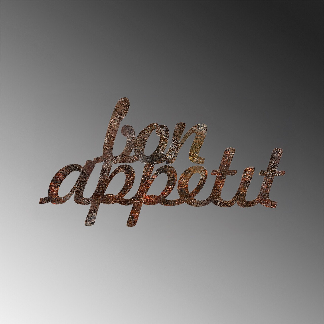 Decoratiune de perete, Rusty Bon Appetit, 30 x 50 cm, Maro antichizat - view 6
