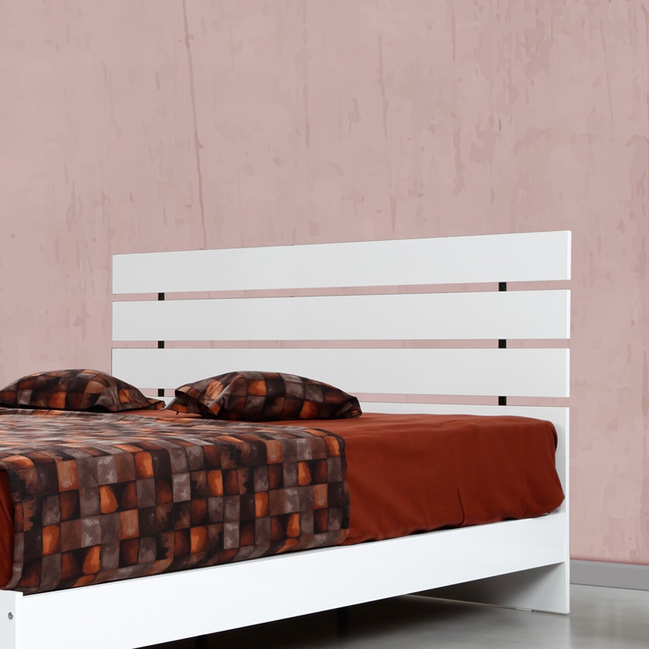 Pat dublu, Comforty, Fuga 150, 155x100x205 cm, PAL, Alb - 1 | YEO