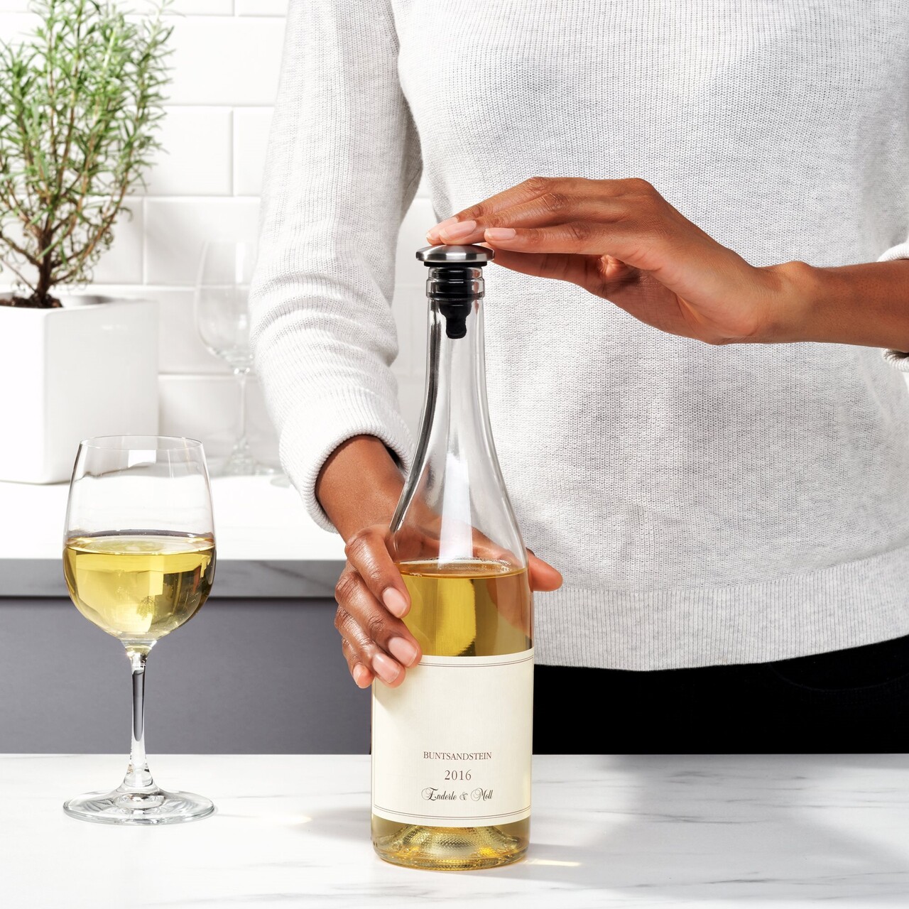 Set 2 dopuri pentru vin, "SteeL" - OXO - imagine 14