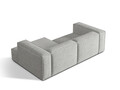 Coltar modular dreapta 3 locuri, Nuria-260, Micadoni Home, 252x147x72 cm, tesatura boucle, argintiu