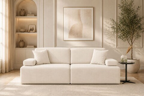 Canapea 3 locuri, Atelier del Sofa, 560ARE5346, Crem