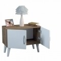 Noptiera Wooden Art, Bellini White Walnut, 70.3x55x37.1 cm