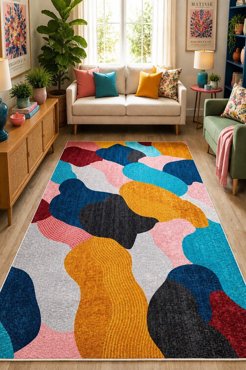 Covor, Paisa, 80x150 cm, Multicolor — imaginea 2