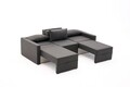 Canapea extensibila cu 3 locuri, Balcab Home, 825BLC4325, Cadru: 100% LEMN DE BRAD, Antracit