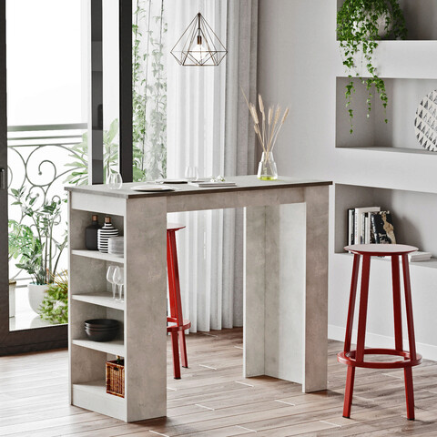 Masa de bar, locelso, st1, 120x101.8x51.6 cm, gri