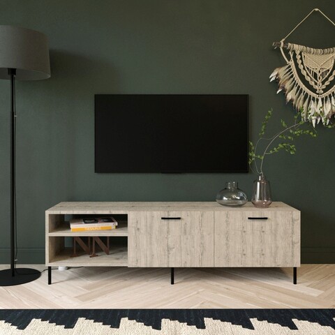 Comoda tv, lacivert, sıla, 150x50x40 cm, stejar