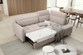 Coltar extensibil dreapta 3 locuri ELTAP, RT-18SO, Barea, 208x160x100 cm, lemn/poliester, bej