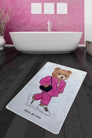 Covoraș de baie, chilai, boss girl djt (80 x 100), 80x100 cm, poliester, multicolor