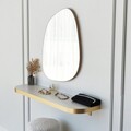 Oglinda decorativa, Neostill, Soho, 58x75 cm, PAL, Auriu