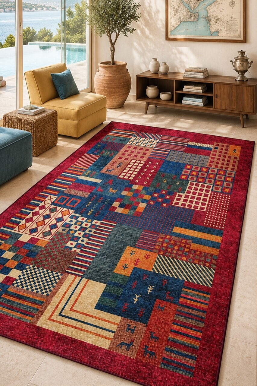 Covor, Omeza, 80x200 cm, Multicolor — imaginea 2