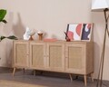 Consola, Wolina, Calvin, 80x180x41 cm, Corp: PAL 100% MELAMINAT, Stejar