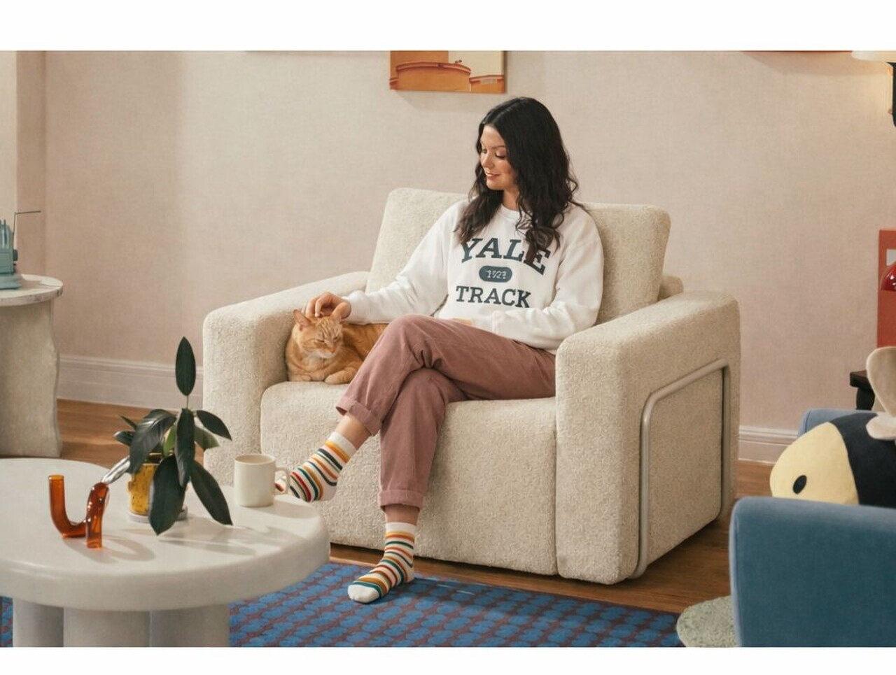 Fotoliu extensibil, Atelier del Sofa, 118FVL1103, Tesatura Boucle, Crem - view 6