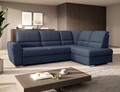 Coltar extensibil dreapta 3 locuri ELTAP, RT-40PO, Siber, 270x186x93 cm, lemn/poliester, albastru inchis