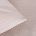 Lenjerie de pat King Size, Maisy, Homla, 3 piese, 200x220 cm, microfibra din poliester, bej
