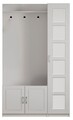 Cuier de perete, Rabi, Rb-054, 120x200x35 cm, Alb mat