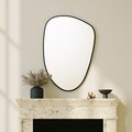 Oglinda decorativa, Neostill, Pietra Nera, 91x61 cm, MDF , Negru