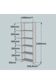 Corp biblioteca, Puqa Design, New, 160x50x19.6 cm, PAL, Stejar