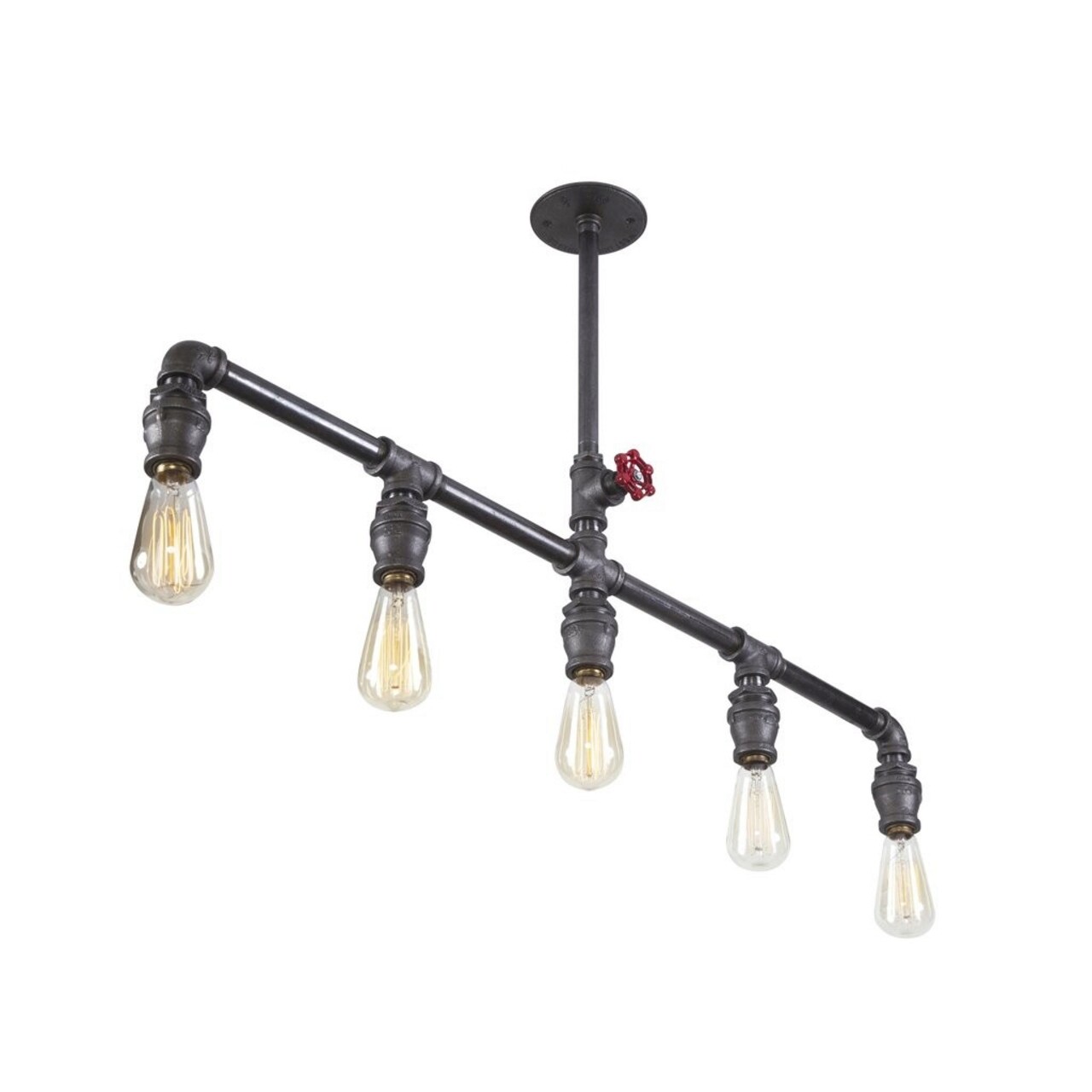 Lustra, Evila Originals, 791EVL2506, Fier, Negru