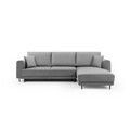 Coltar extensibil dreapta 4 locuri ELTAP, RT-04NU, Dalia, 289x190x95 cm, lemn/poliester, gri