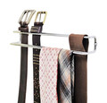 Organizator curele si cravate, Wenko, Tie, 36 x 5 x 4.5 cm, metal, gri