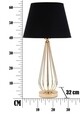 Lampa de masa Ovy, Mauro Ferretti, Ø32.5 x 62 cm, 1 x E27, 40W, fier/PVC/textil