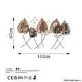 Decoratiune de perete, Casting Leaf 2, Metal, Dimensiune: 112 x 67 cm, Multicolor