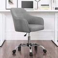 Scaun de birou, Songmics, respirabil, 60.8x58x86-96 cm, 150 kg, gri dove