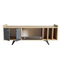 Comoda TV, Mod Design, Maribor, 150x40x62 cm, Antracit / Stejar