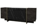 Bufet Veyron, Talon, 180 x 75.5 x 46.6 cm, negru/auriu