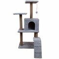 Casă pentru pisici, Paws & Whiskers, Arden, MATERIAL TEXTIL WELSOFT, Gri