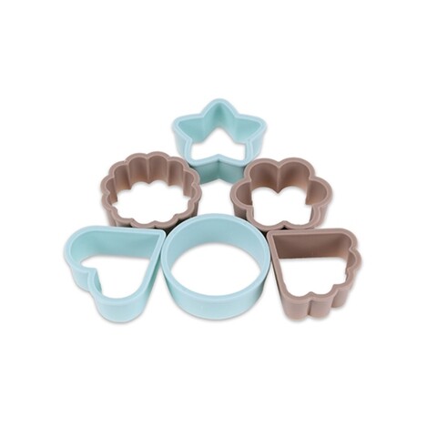 Set 6 forme pentru biscuiti, luigi ferrero norsk fr-1826, plastic
