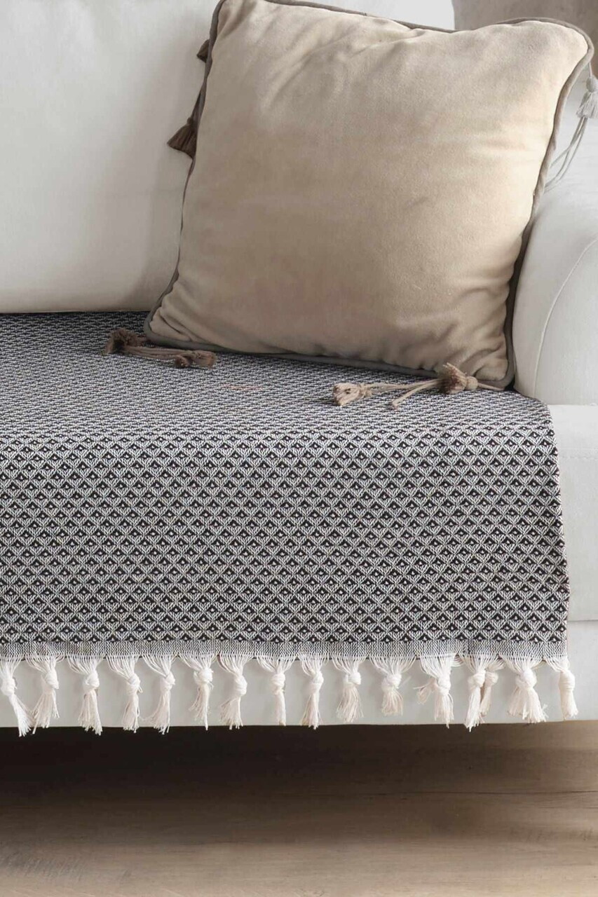 Cuvertura de pat, L'essentiel Maison, 115, Bumbac, Negru — imaginea 2