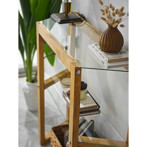 Dulap, Neostill, Trapezoid, 85x85x31 cm, Lemn masiv, Stejar