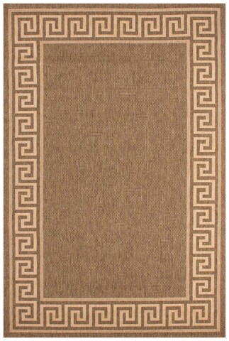 Covor zara border, decorino, 80x150 cm, polipropilena, maro