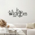 Decoratiune de perete, Las Vegas, Metal, Grosime: 2 mm, Negru