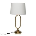 Lampa de masa Calgary, Versa, 61 x 33 x 33 cm, metal, auriu