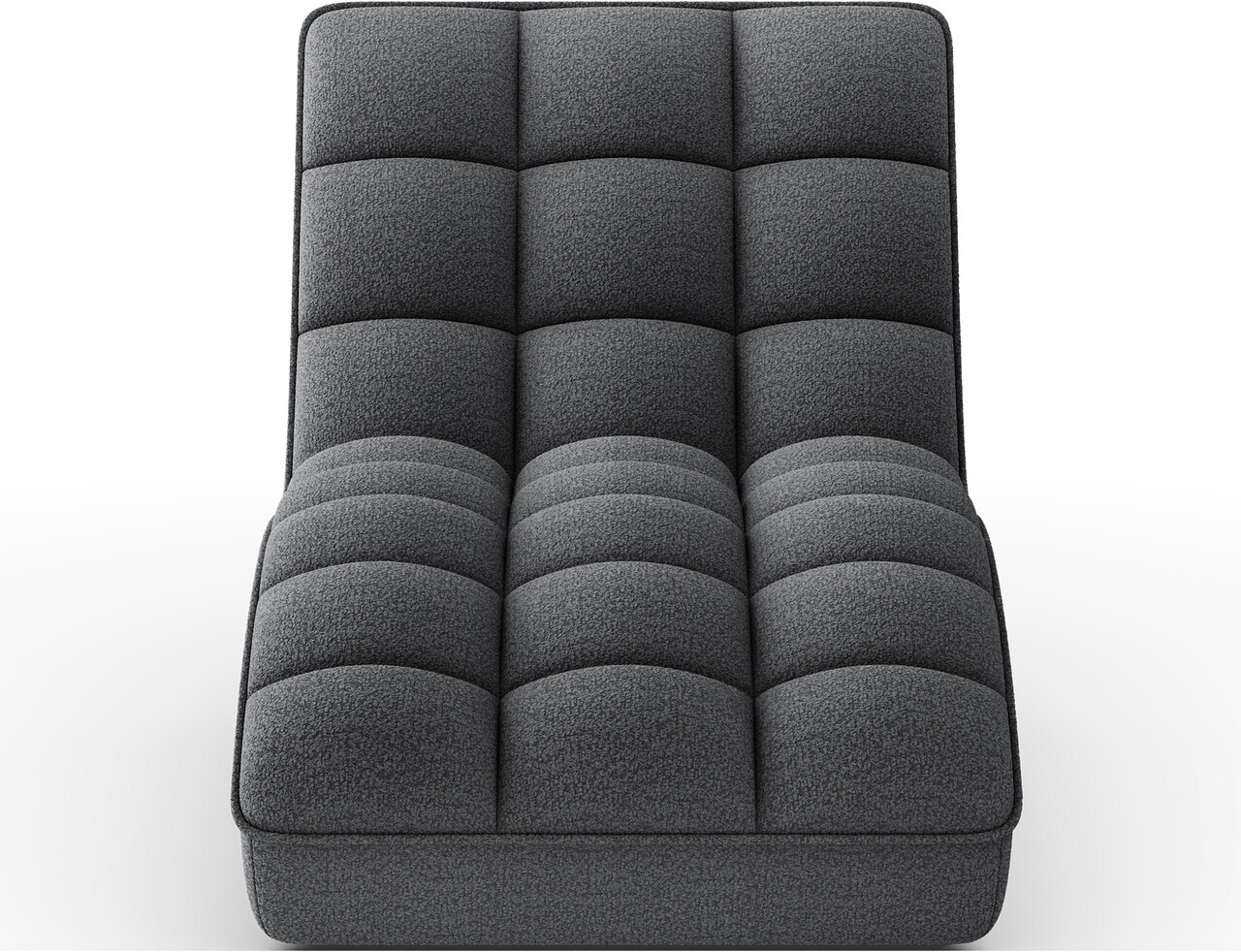 Sezlong living ELTAP, LOR-05ROY, Loren, 170x85x85 cm, poliester, gri inchis - view 5