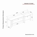 Comoda TV, Tera Home, Madura, 180x50x35 cm, PAL, Stejar