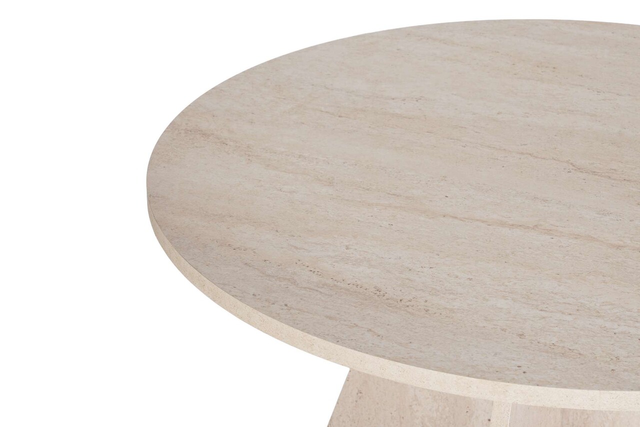 Masa, Hanah Home, Virella, 120x75x120 cm, Travertin - view 5