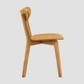 Set 2 scaune Vieri, Homla, 54x46.5x75.5 cm, lemn de cauciuc, natur
