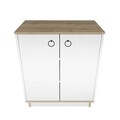 Consola, Zena Home, Nüanse, 72x83.1x42 cm, PAL, Alb/Maro
