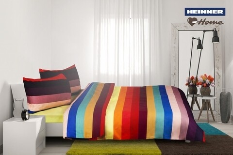 Lenjerie de pat dubla alice, heinner, 4 piese, 200x220 cm, bumbac, multicolor