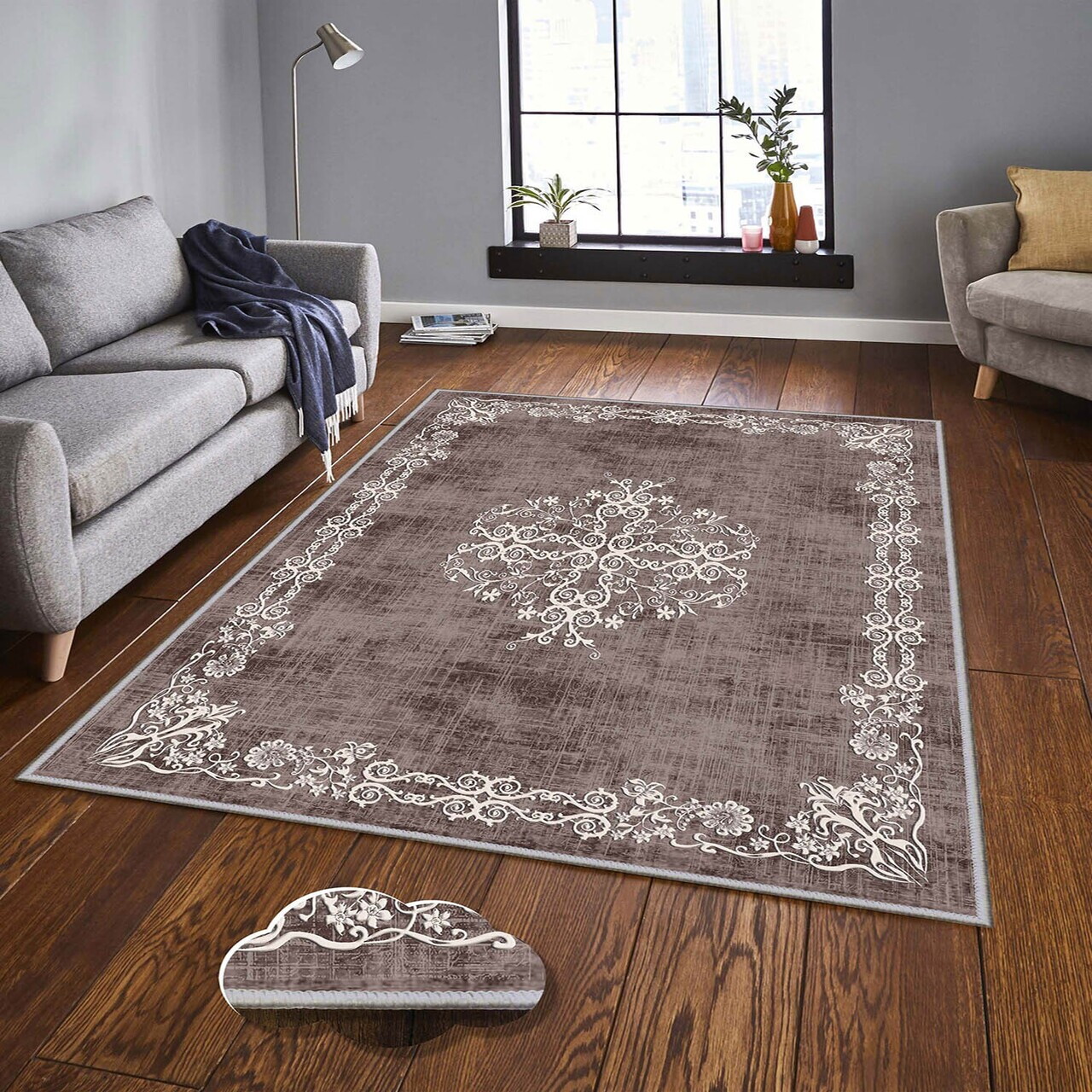 Covor Eexfab636 100x150 cm Poliester Multicolor
