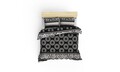 Lenjerie de pat dubla king size, Pearl Home, 172PRL68408, 3 piese, bumbac ranforce, multicolor