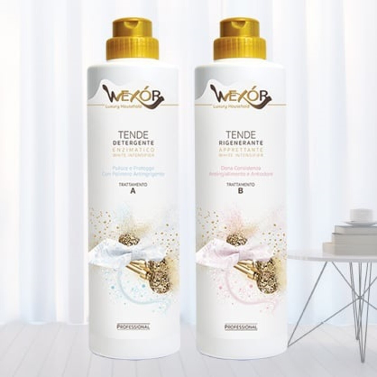 Detergent enzimatic pentru albirea perdelelor, Tende Detergente, Wexor, 750 ml - imagine 2