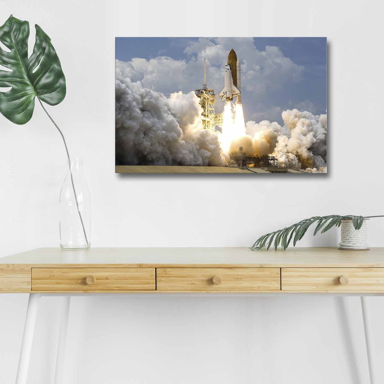 Tablou decorativ cu lumina LED, NASA-032, Dimensiune: 45 x 70 cm, Multicolor - view 4
