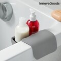 Suport organizator cu ventuze InnovaGoods, 13x18x6 cm, silicon