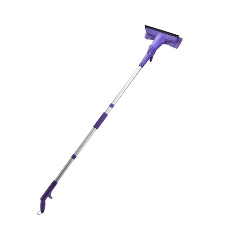 Stergator pentru geamuri cu pulverizator Spray, Oti, 3 in 1, mov