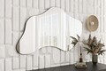 Oglinda decorativa, Siam, Azeila, 60x120x2.2 cm, Negru